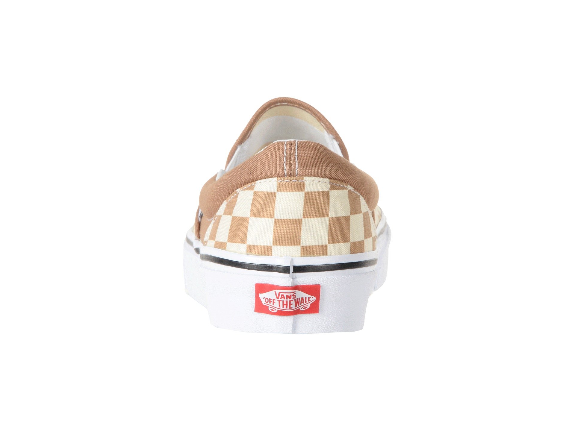 tiger eye tan and white checkered vans