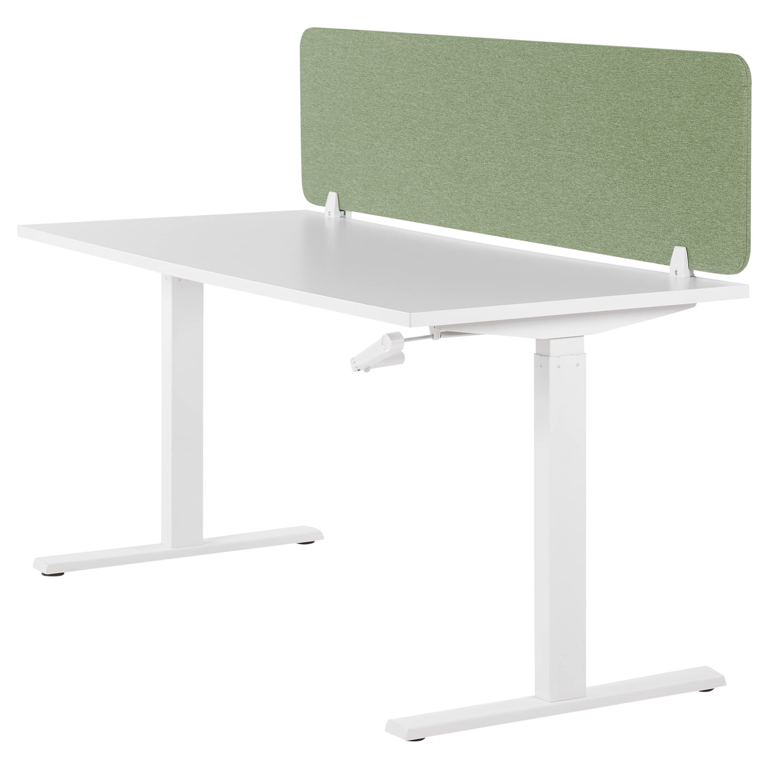 Beliani Séparateur de Bureau Vert Synthétique et Polyester 160 x 40 cm Ecran Visuel Wally
