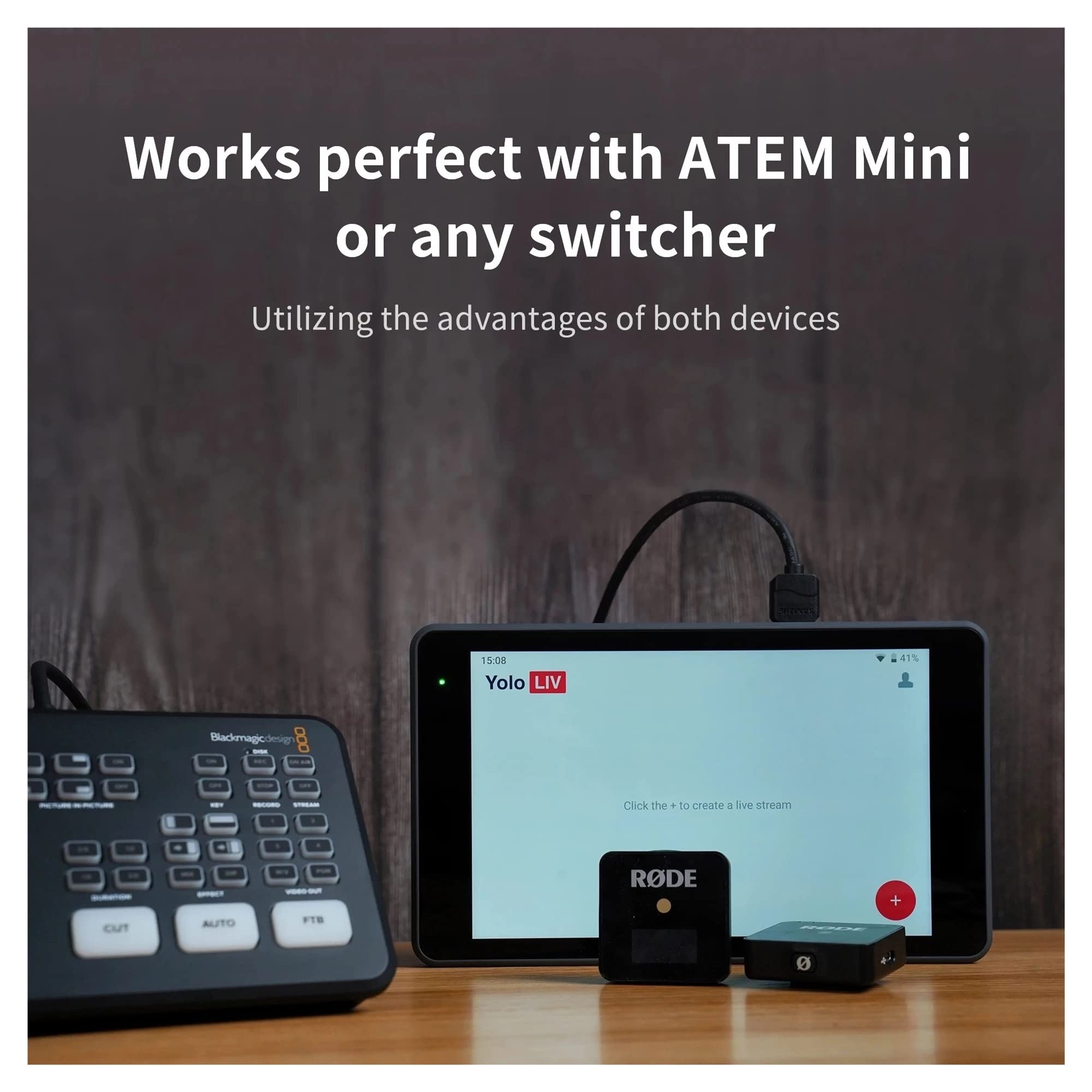 Commutatore Video, Codificatore portatile multi-camera/Switcher Streamer/Monitor e amp; Registratore Streaming multipiattaforma simultaneo(2)