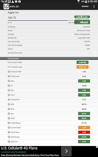 Stock Value Analyzer Lite
