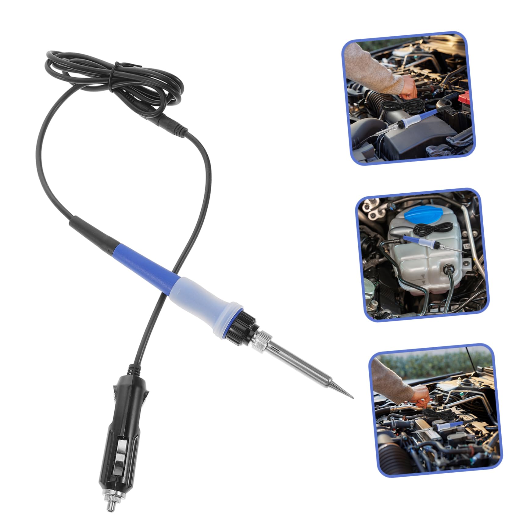 HAPINARY Portable Soldering Iron for Cars Low Voltage Lightweight and User Friendly Craft Iron for Automotive Repairs and Outdoor Use Sturdy Connection Cable for Secure Operation