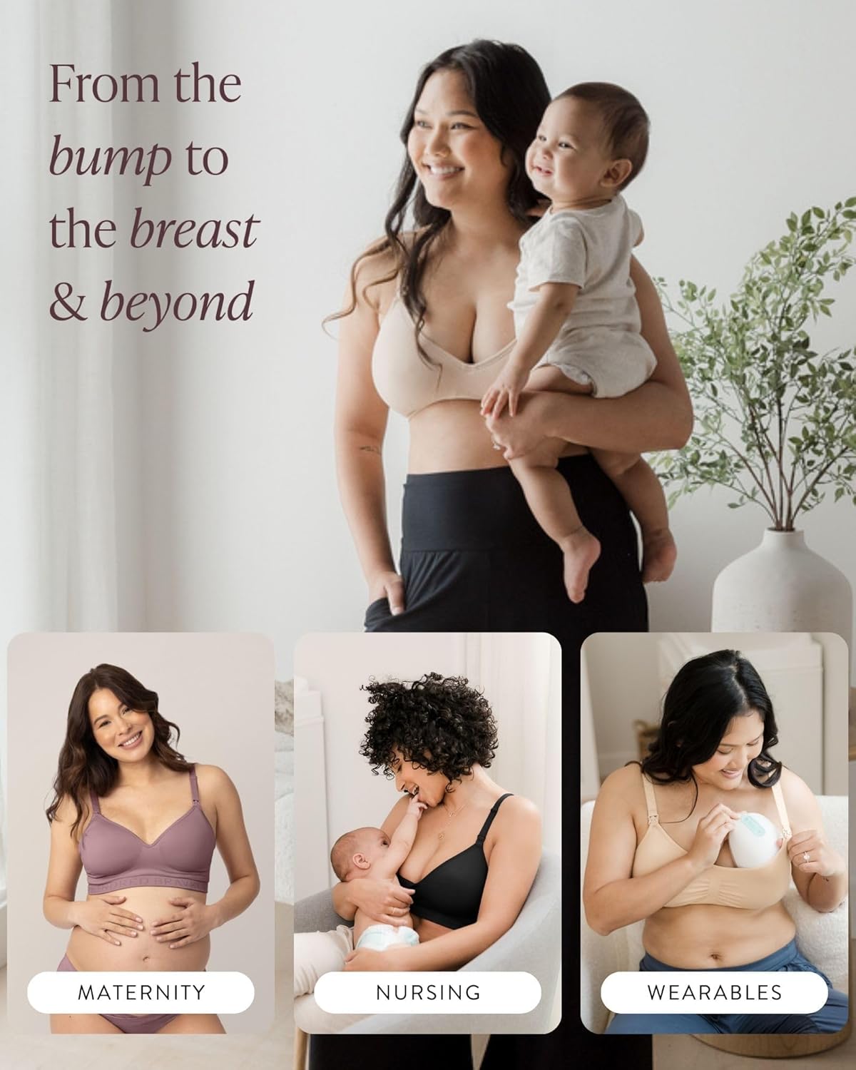 Kindred Bravely Signature Sublime Contour Nursing Bras for Breastfeeding | Comfortable & Supportive Nursing Bra for Pregnancy - Image 4