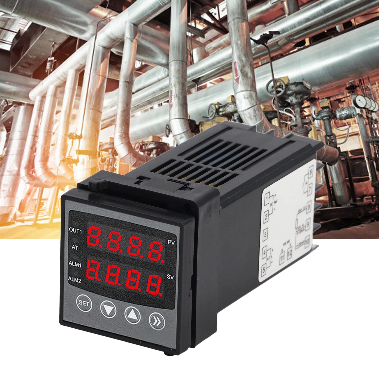 Hyuduo Termoregolatore PID, Controllore di Temperatura Digitale, 110V, per