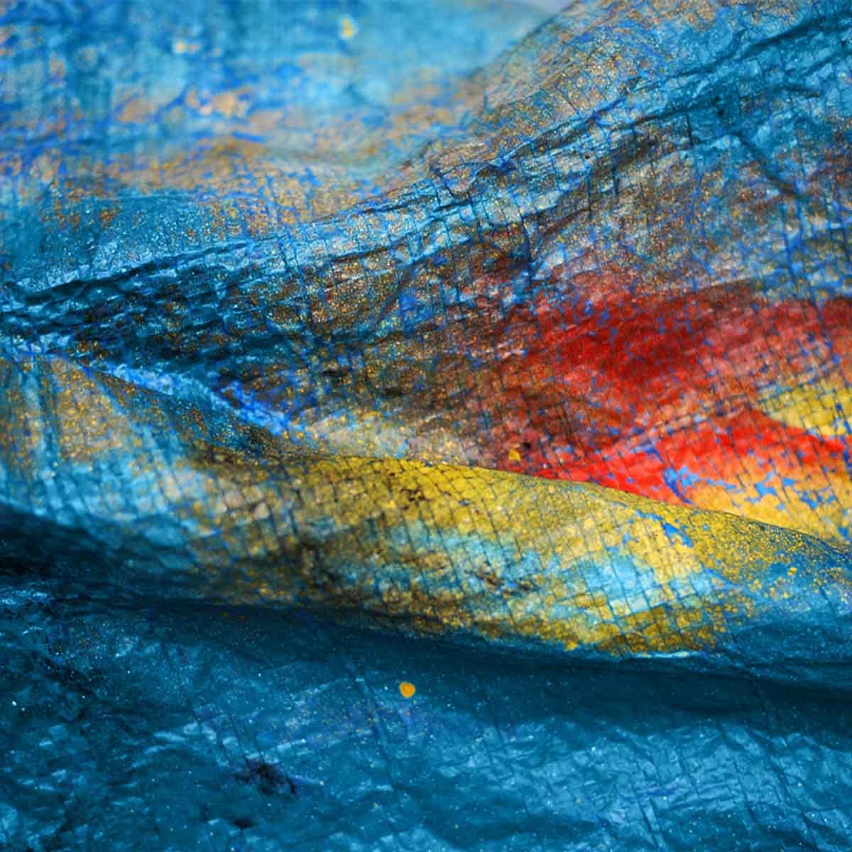 Telo di protezione Pittura 8x12 m - TECPLAST - EC80PE - Blu - Economico - Telo protettivo Vernice per pavimenti e mobili
