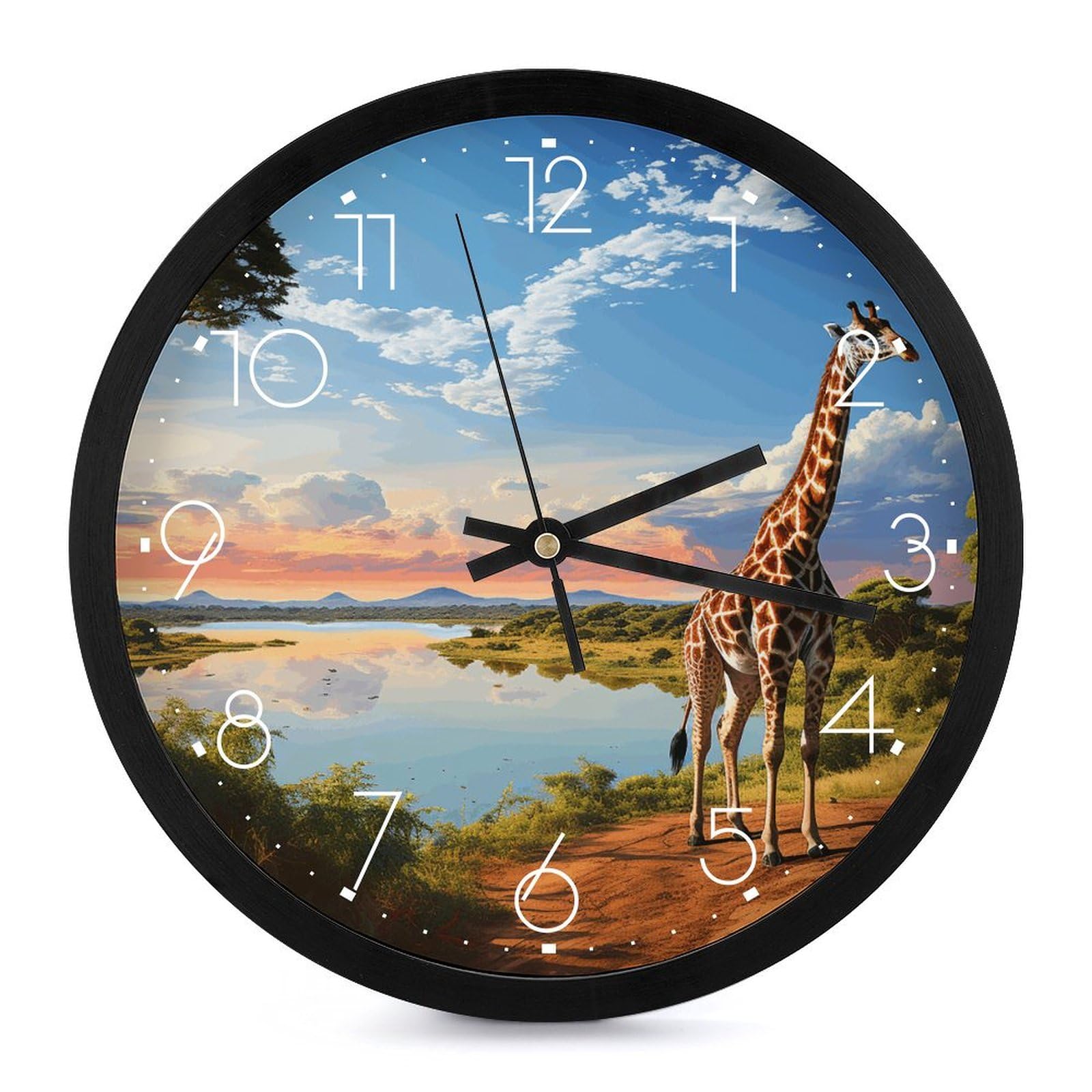 Horloge murale numérique élégante pour la décoration du salon familial
