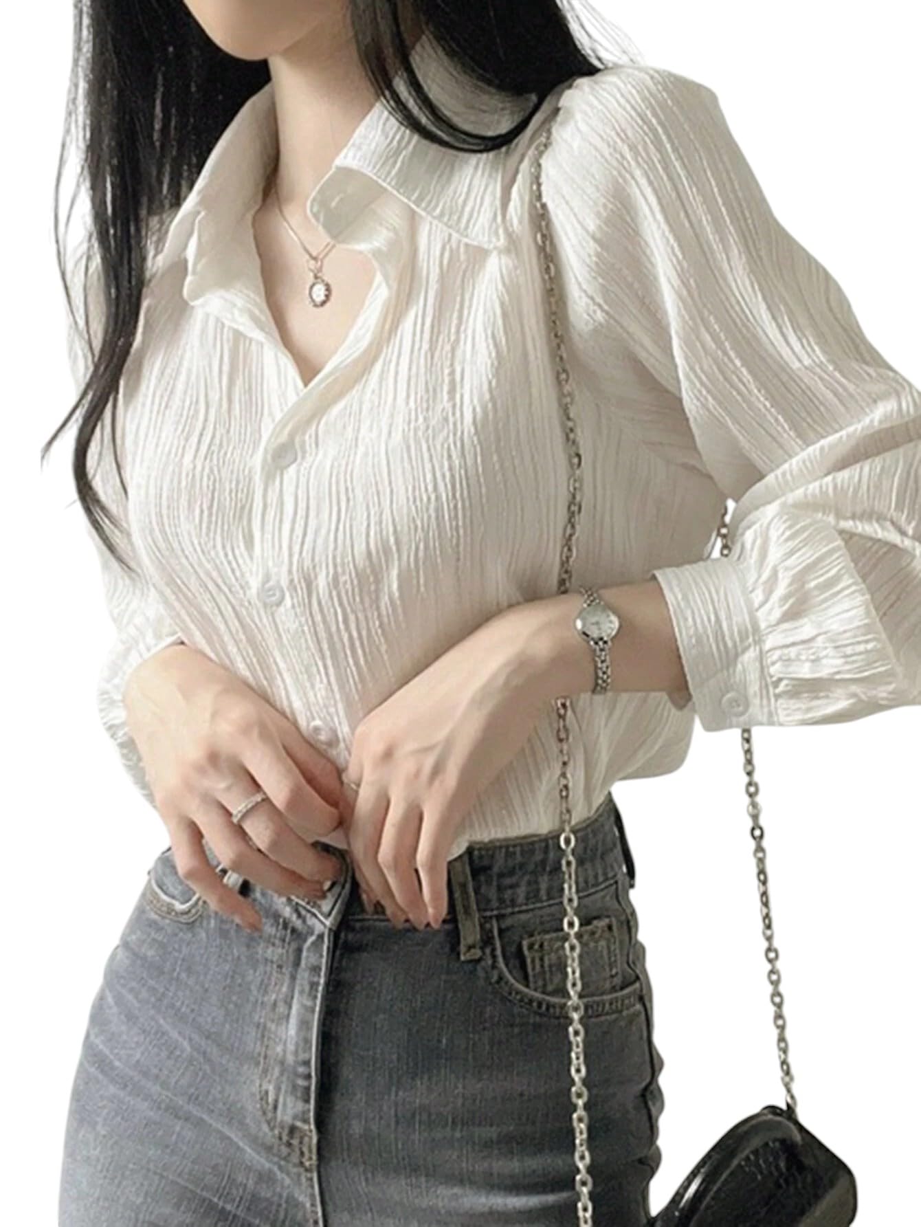 litzo Top for Women || Regular Fit Western Latest Stylish Office Wear Tops Women (L-47-50)-picture-10