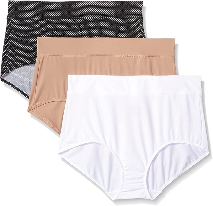 Hipeya Women's Mid Waist Underwear Full Coverage Soft Comfortable