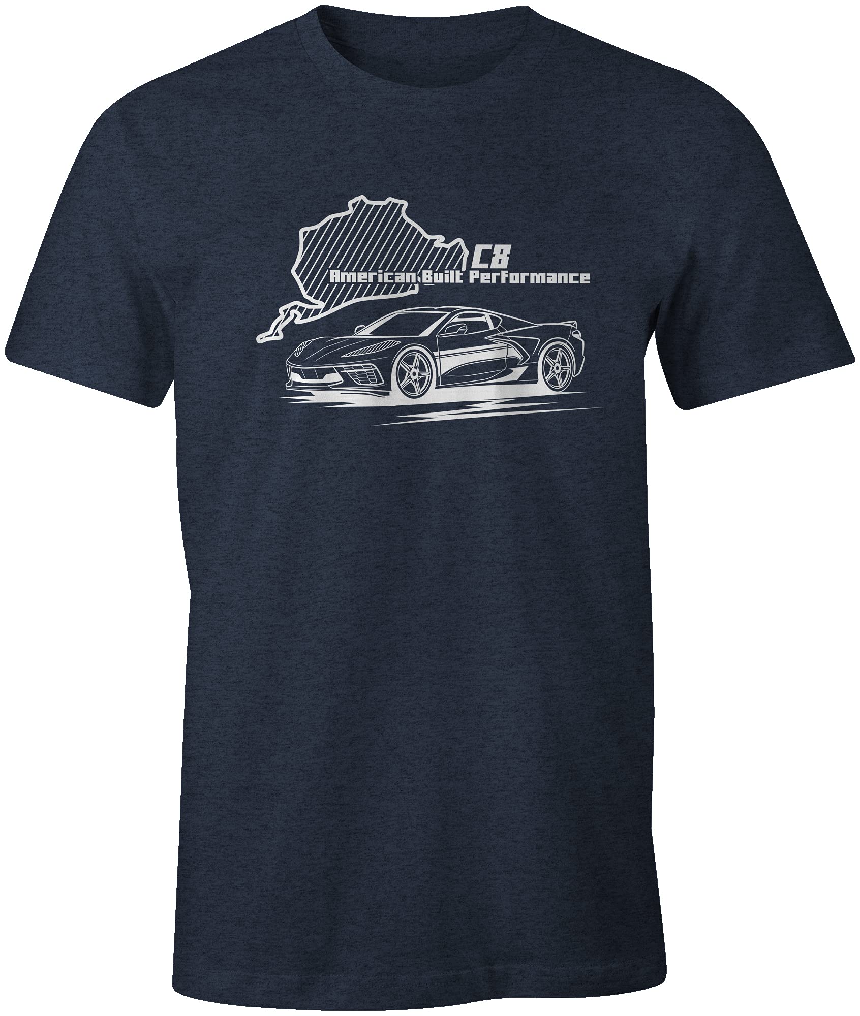 Ink TrendzC8 Vette Nuremberg Heritage American Performance Racing Cotton T-Shirt