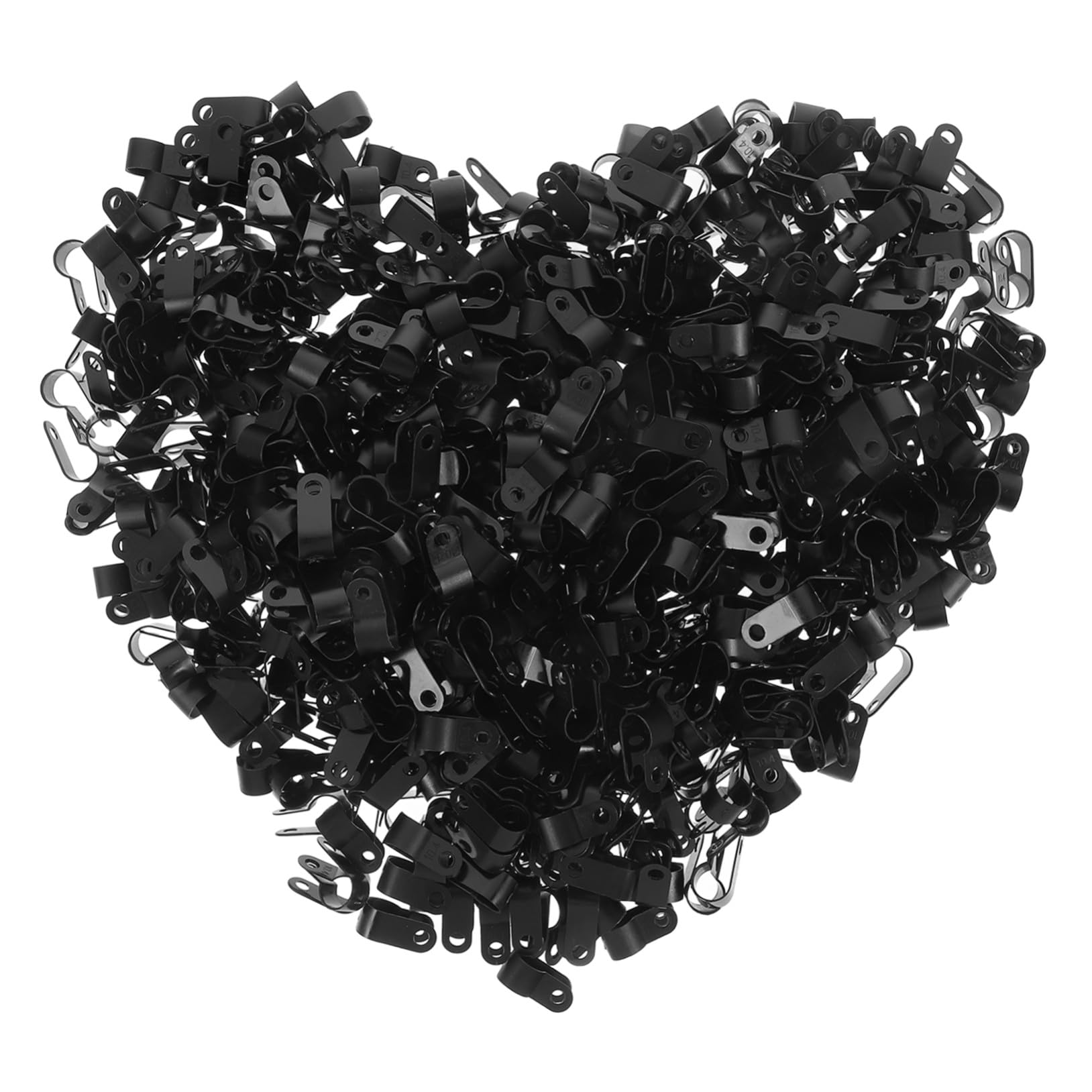 3000 Teiliges Kabelclips- Kleine R-förmige Nylon-kabelklemmen Vielseitige Kabelhalter für Kabelmanagement Einfache Montage für Büro Zuhause und Schlafzimmer Schwarz
