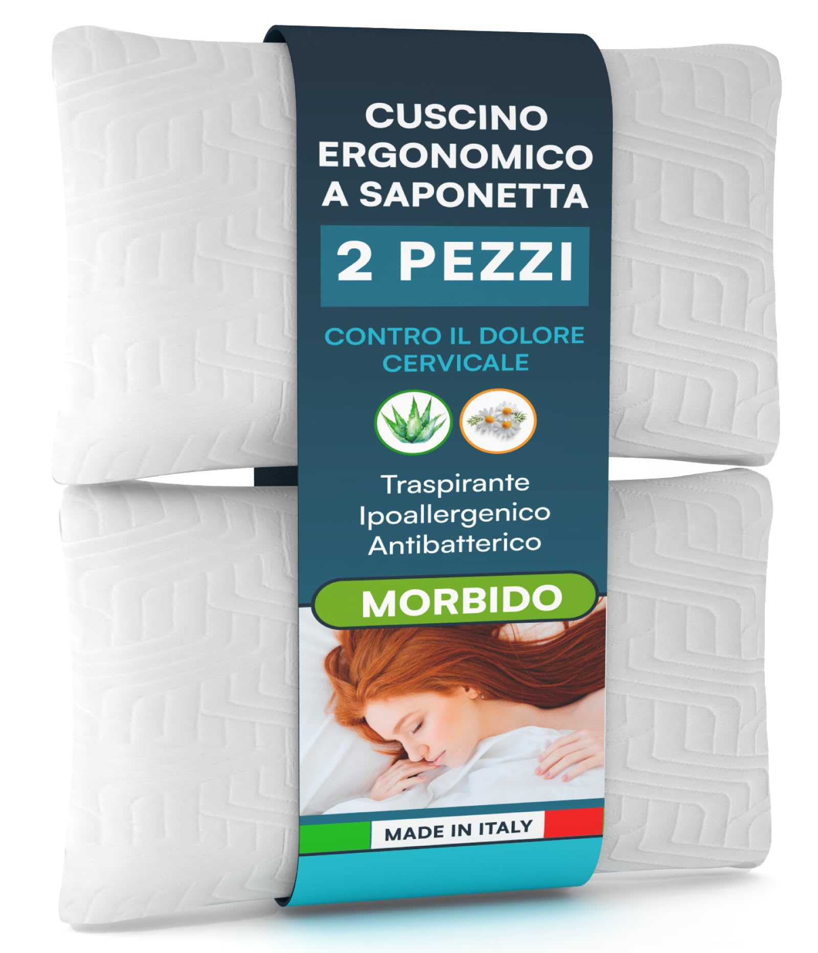 Lull Cuscino In Microfibra - Lavabile, Ipoallergenico Con Supporto Adattivo Per Collo E Colonna, Prova 100 Notti (Letto Molto Grande) - 2