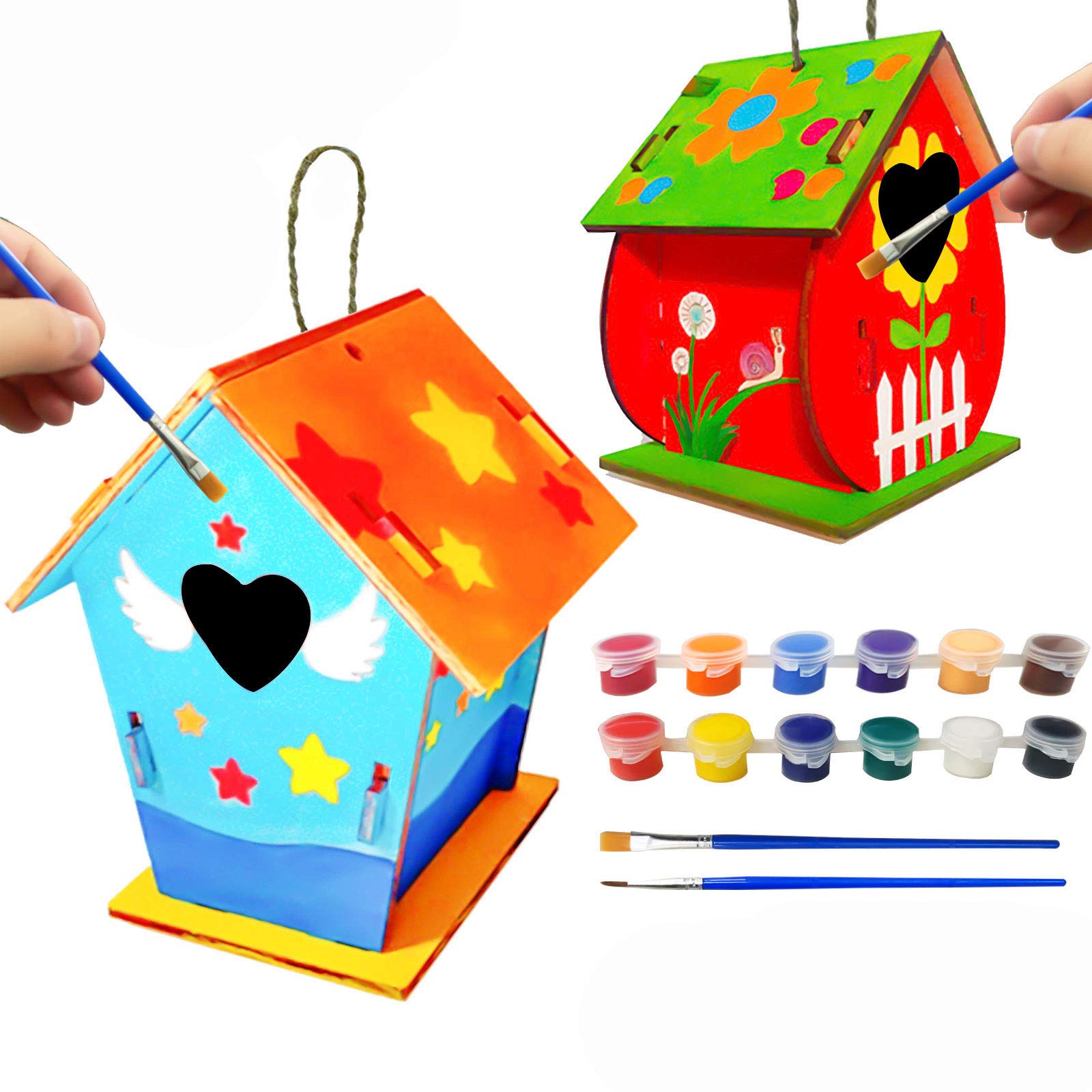 Buy 20Pcs Wood Kids Crafts,Wood Arts and Crafts for Kids Ages 812 ,DIY