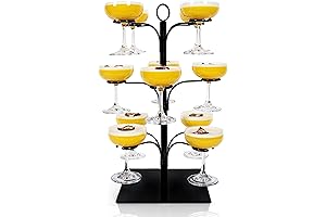 Cocktail Tree Stand | Holds up to 12 Glasses | Drink Tower...