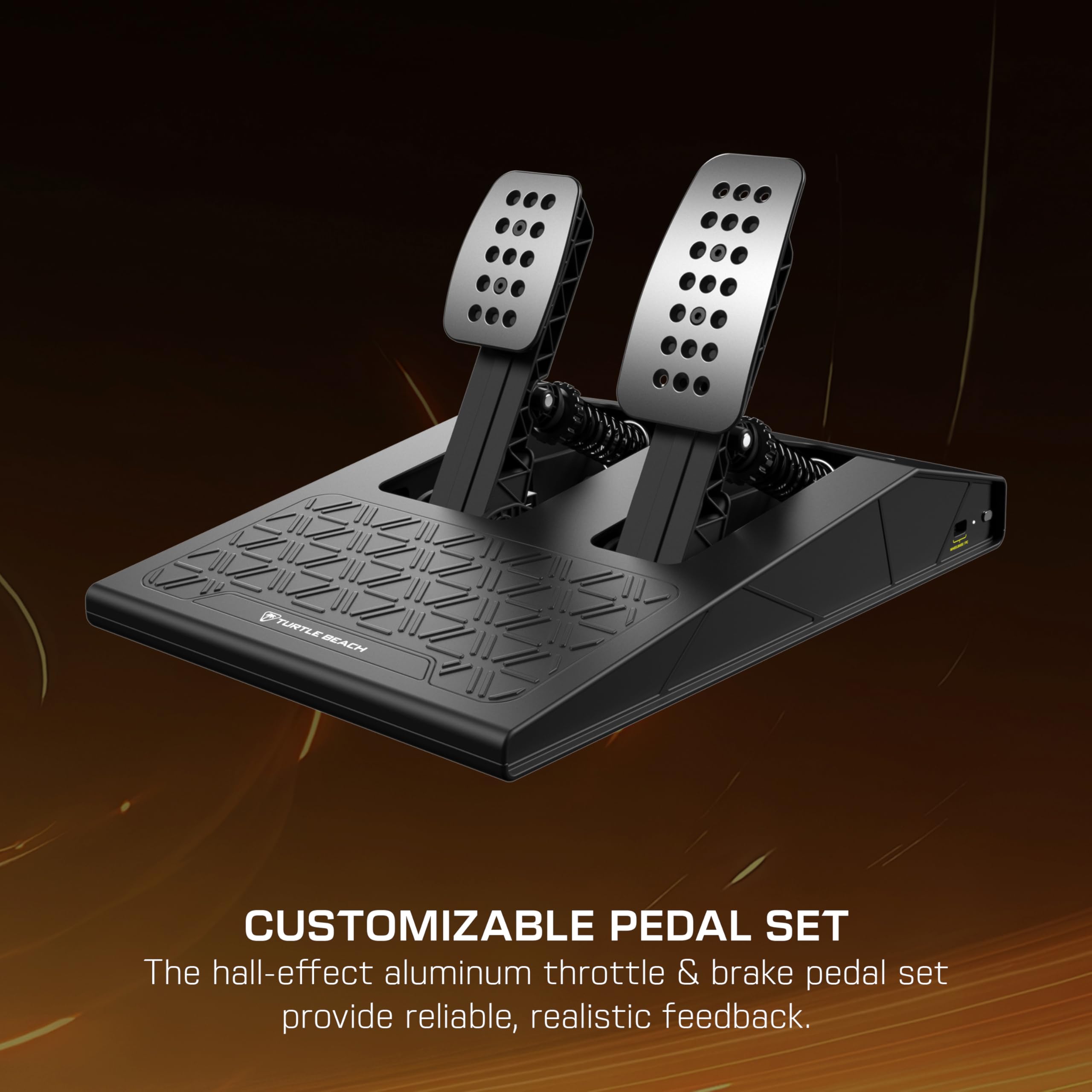 Turtle Beach VelocityOne Race KD3 Volante e pedali con force feedback a trasmissione diretta per Xbox Series X|S, Xbox One e PC Windows – Pedali di freno e acceleratore a effetto Hall