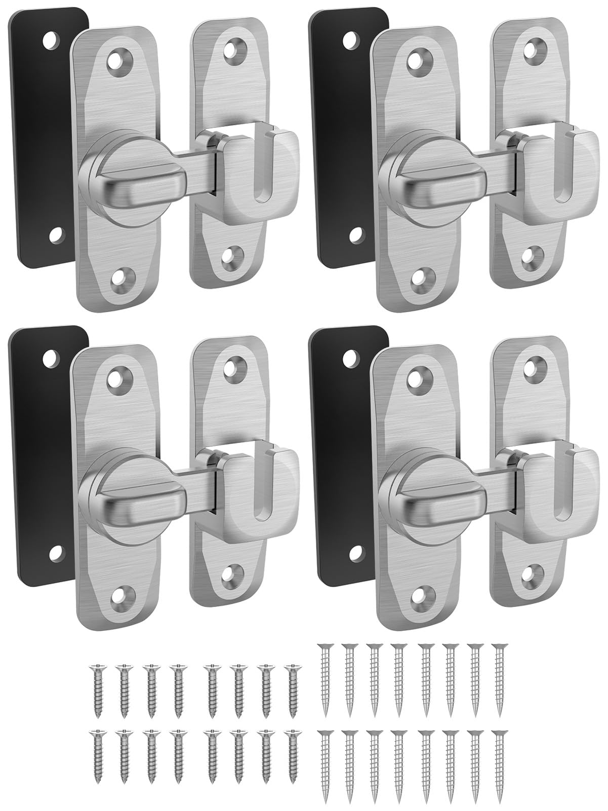 MeBantoo 90/180° Flip Barn Door Lock, Sliding Latch
