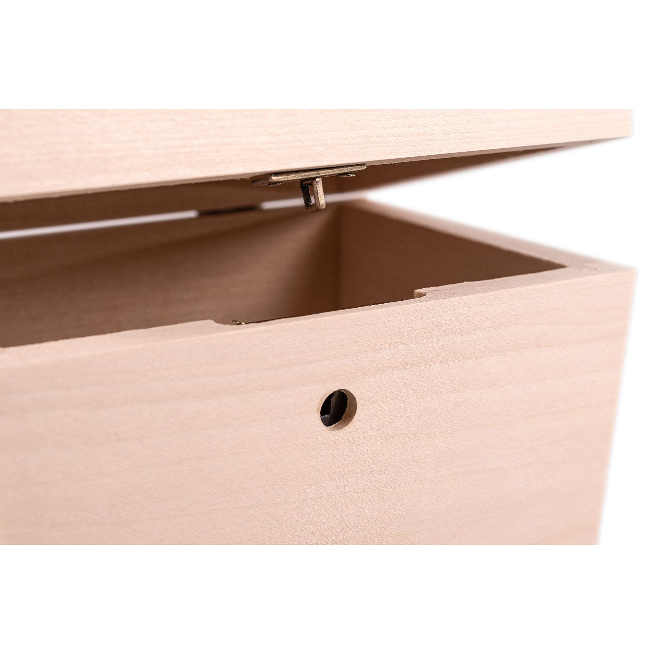 Scatola In Legno Naturale Da Decorare 20,5x15x12 Cm – Forziere Fai Da Te Per Gioielli E Ricordi