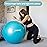 BABYGO Birthing Ball - Pregnancy Yoga Labor & Exercise Ball & Book Set Trimester Targeting, Maternity Physio, Birth & Recovery Plan Included Anti Burst Eco Friendly (Turquoise, 75cm)