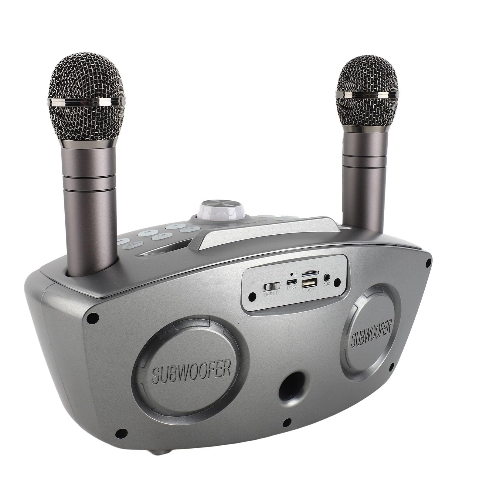 POENVFPO Famiglia Karaoke -Speaker Double Handhell ​​-Mikrofon Stereo per attività di Intrattenimento All'aperto a Casa (#2)