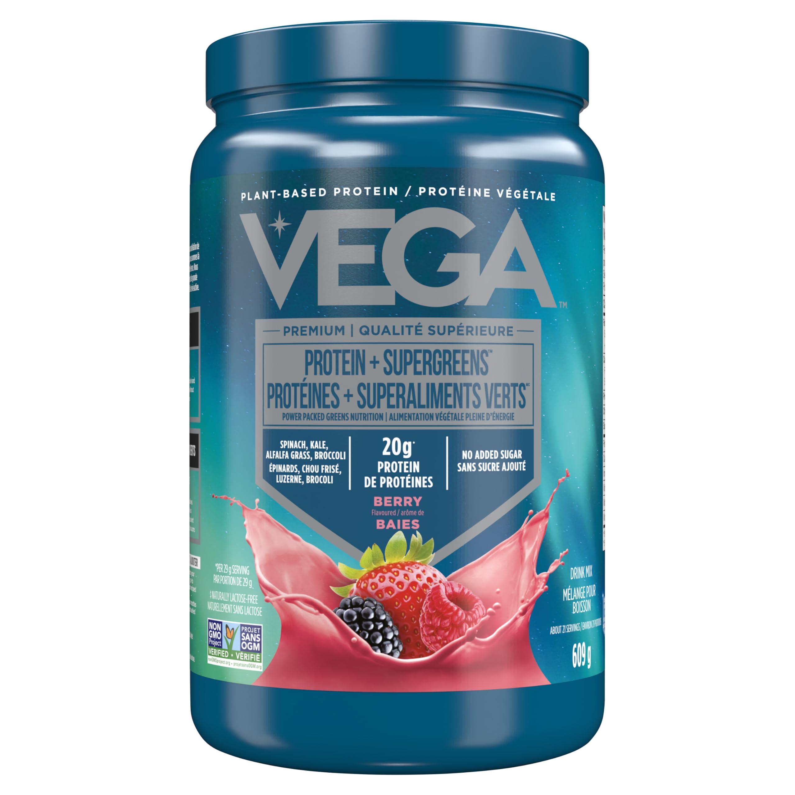 Vega Protein and Greens Berry Powder - Plant-Based Nutrition