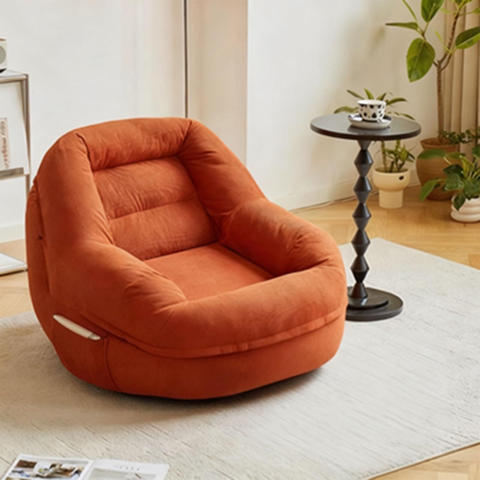 Vakuum-Kompressionssofa Lazy Floor Sofa Lesesessel Bequem Einzelsofa Tatami-Liegesessel Geschlafen Werden Kann für Wohnzimmer Schlafzimmer Büro Ecksitzsäcke Meditationsstuhl A,74*82*62CM