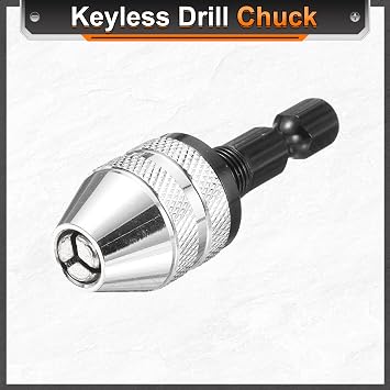 sourcing map Keyless Drill Chuck 1/4