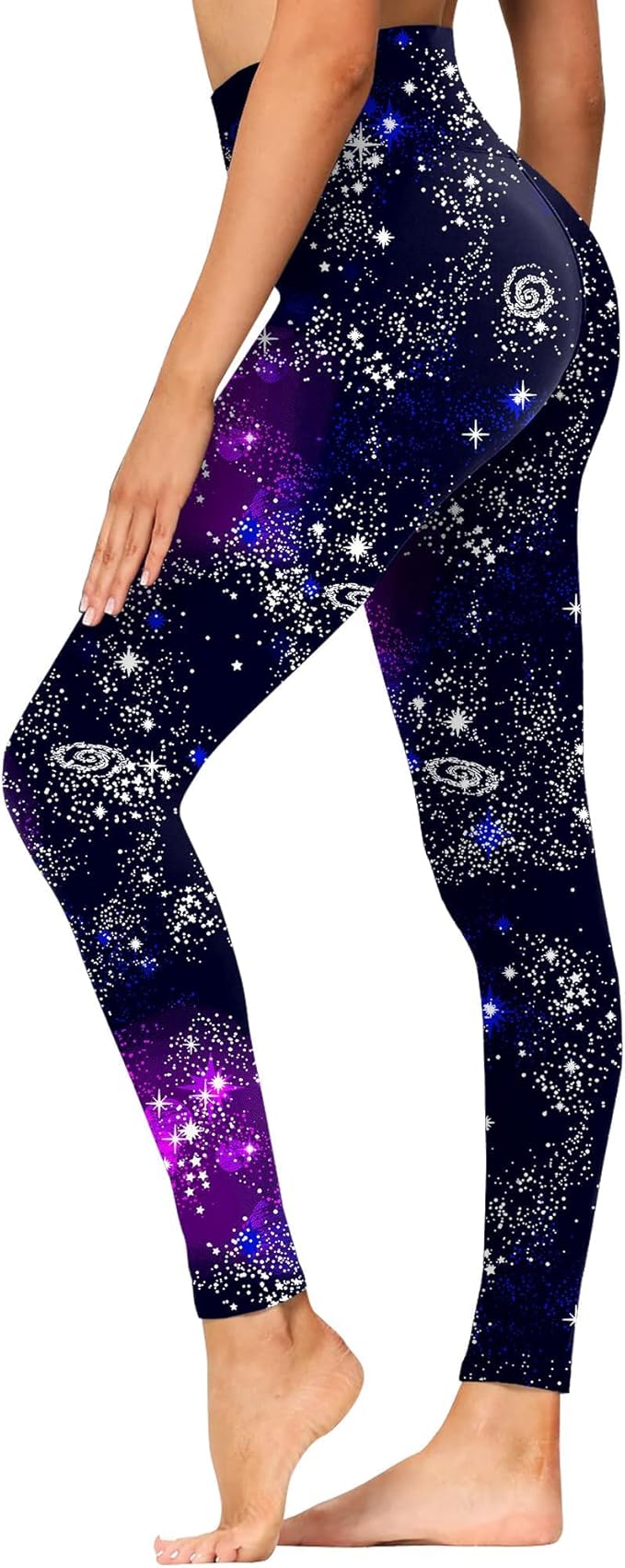 GAYHAY High Waisted Leggings for Women - Soft Opaque Slim Tummy Control Printed Pants for Running Cycling Yoga