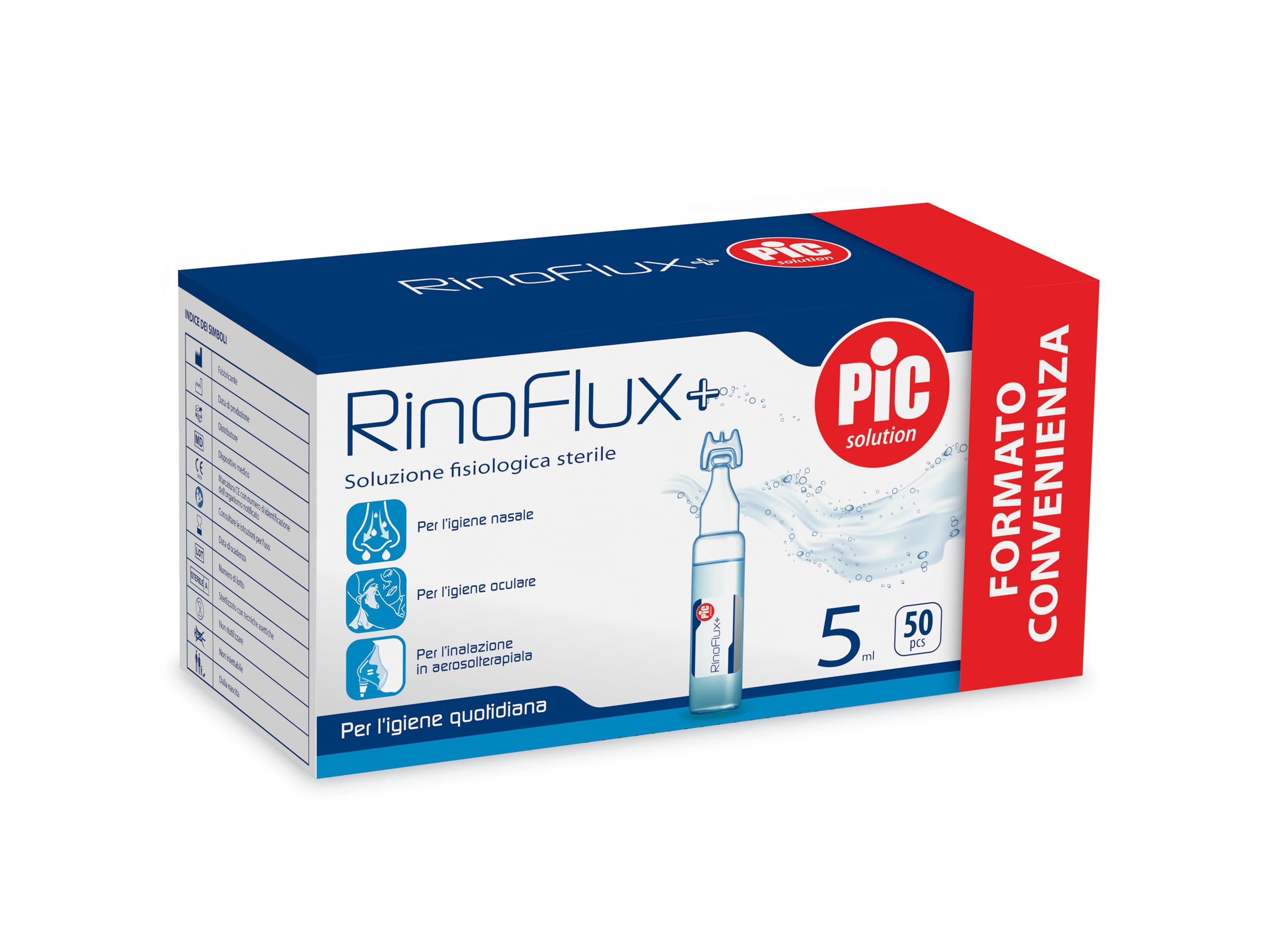 THERAS CONSUMER HEALTH Srl RINOFLUX+ SOL ISOTON 5ML 50PZ