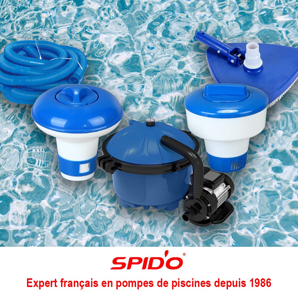 Spid'O Balles Filtrantes Aqualoon Black 700 g - Filtration Piscine et Spa - Finesse 3 à 5 Microns - Alternative au Sable - Lavables et Réutilisables