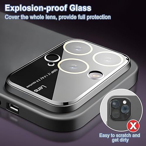 Miniatura 4 de Grotech Funda mate compatible con iPhone 15 Pro, ultrafina, antihuellas, antiarañazos, anticaídas, carcasa protectora de policarbonato duro,