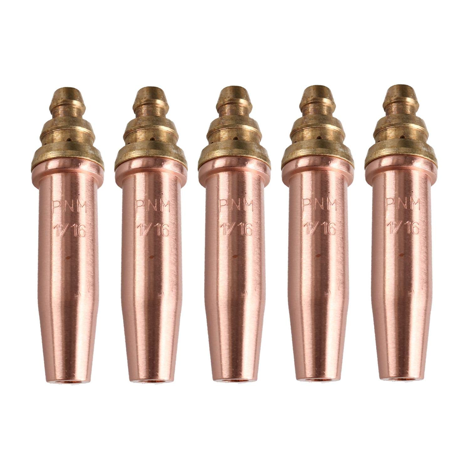 PNM Oxy Propane Gas Cutting Nozzle Tip Standard Length 1/16" 10-75mm 5pk