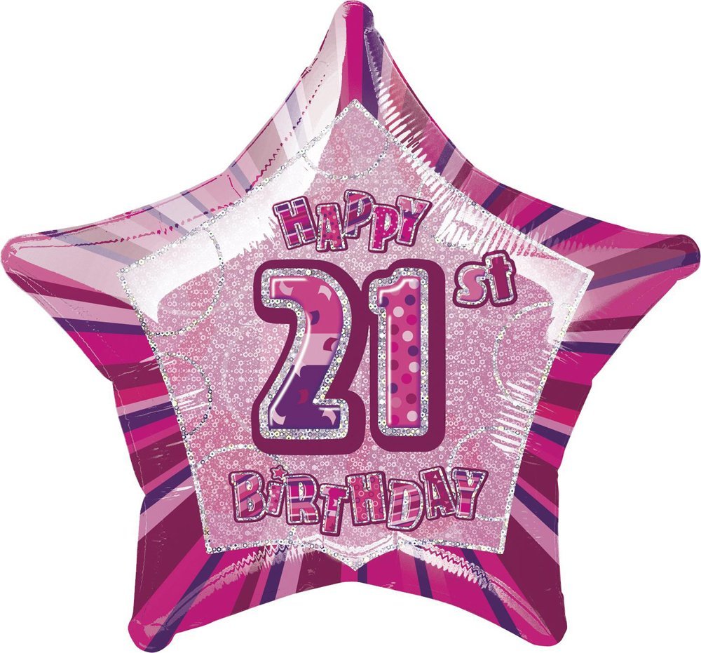 Unique Party 92068 - 9ft Foil Glitz Pink Happy 80th Birthday Banner — view 165