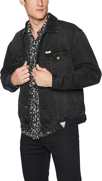 GUESS Men's Oversized Denim Jacket: Amazon.es: Ropa