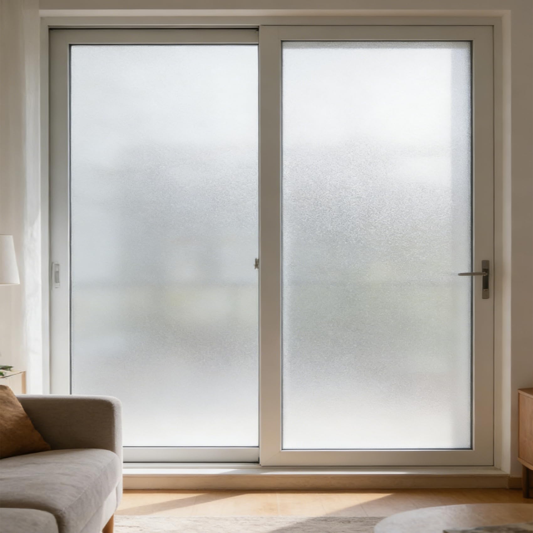 Película de privacidad para ventana, 25 x 70 cm, impermeable, protección de vidrio de seguridad, sin adhesivo, película esmerilada mate realista para baño, inastillable