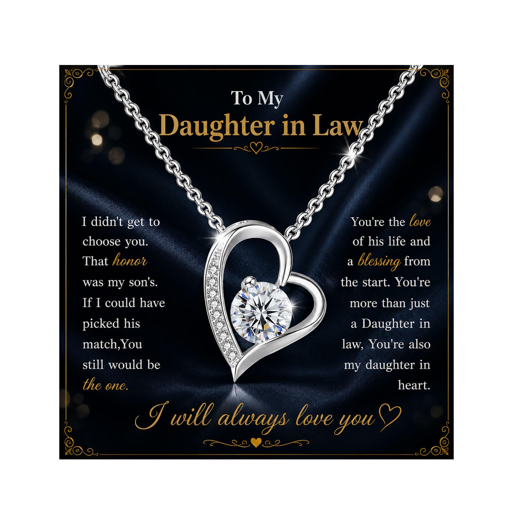 Christmas Gifts For Daughter In Law Necklace 925 Sterling Silver