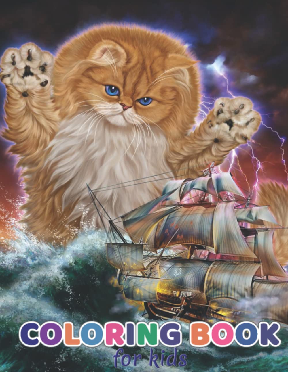 Coloring Books For Boys kids: Christmas for Kids Ages 3-5: Alphabet the Letters, Kindergarten Ages 2-6, 7, 8, 9, 10, 11 ( Monster-Titan-Cat-Kraken Colouring Book Kids )