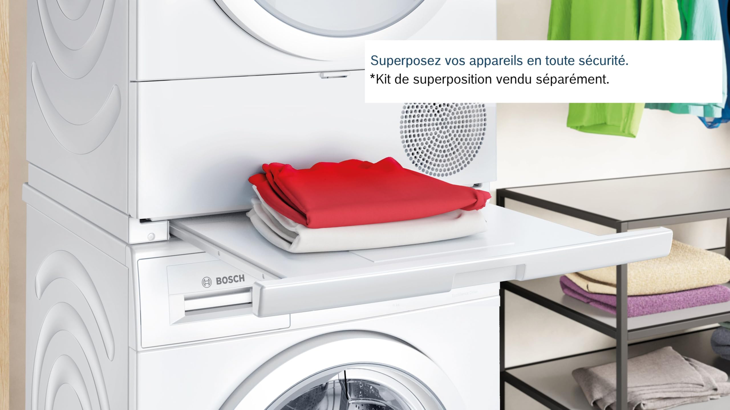 Bosch Série 4 Sèche linge Pompe à chaleur 8 kg Blanc WTH8300DFR
