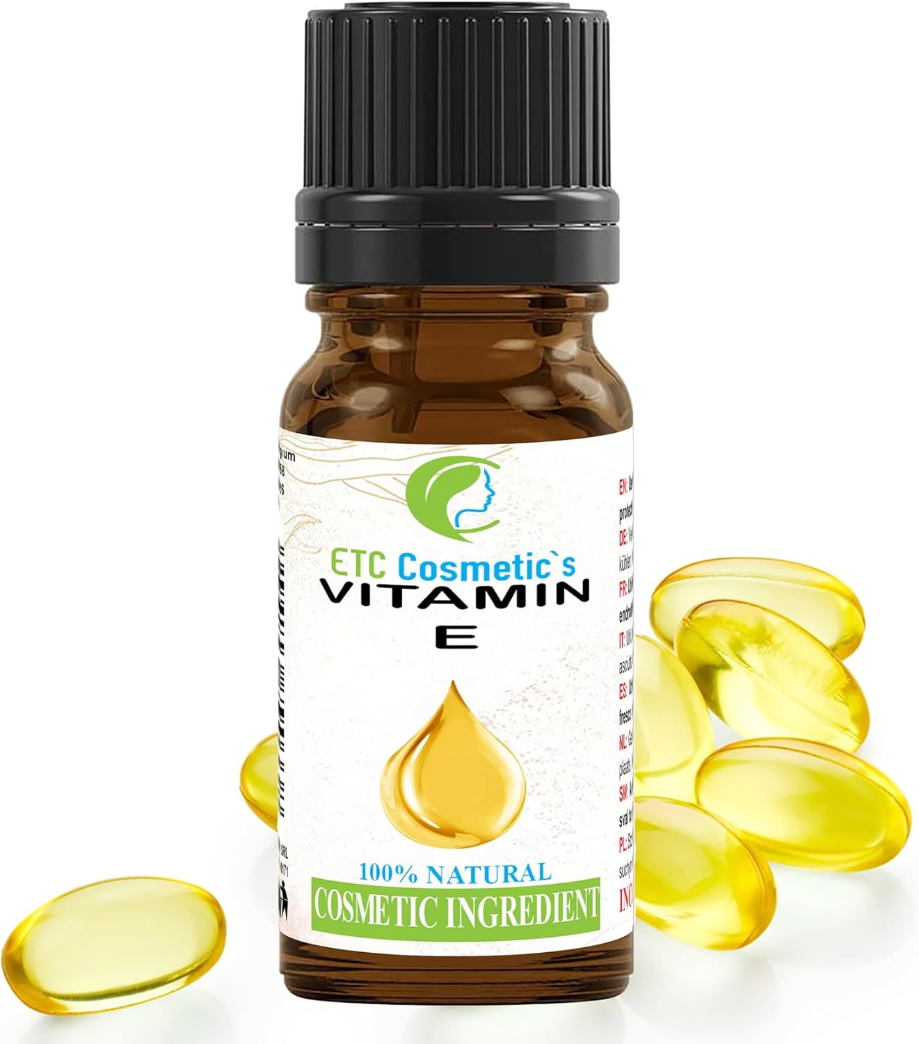Pure Natural Vitamin E – Serum 10ml | Use in Anti-Aging Formulations, Bath & Hair Products, Face & Body Lotions, Lipsticks. Pure Natural Vitamin E – Serum 10ml | Use in Anti-Aging Formulations, Bath & Hair Products, Face & Body Lotions, Lipsticks.