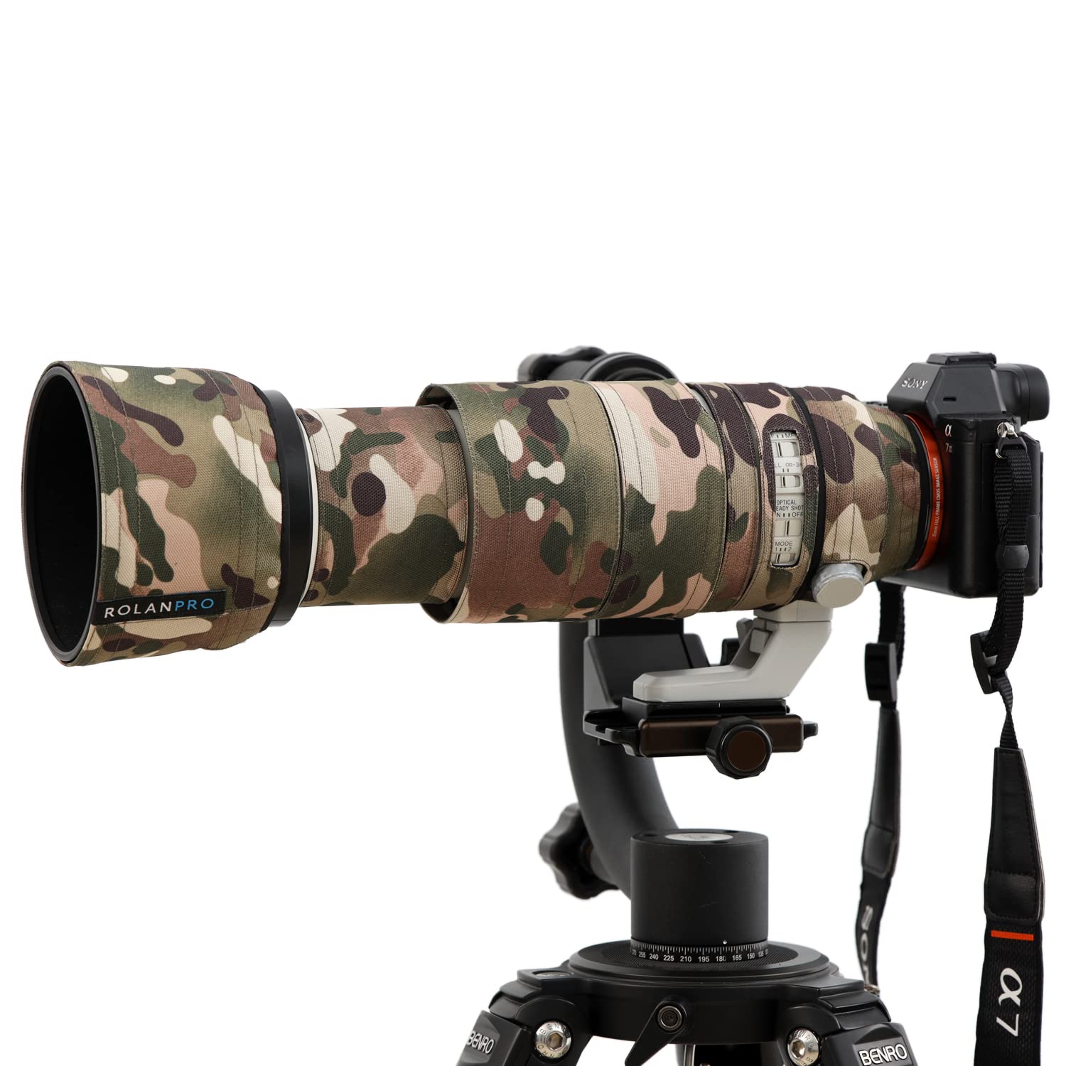 ROLANPRO Nylon-Regenschutz für Sony FE 100–400 mm f4,5–5,6 GM OSS Kameraobjektivschutz, wasserdicht, Nylon, Camouflage-Objektiv, Schutzhülle, #4 Gelände wasserdicht