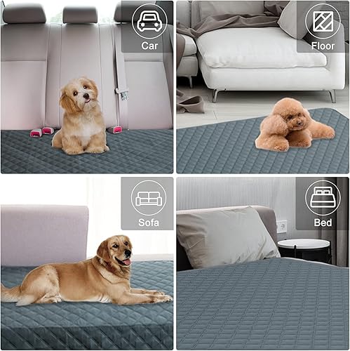 Miniatura 6 de Comsmart Funda impermeable para sofá de perro y gato, manta de muebles líquida antideslizante, a prueba de urinario, manta protectora reversible