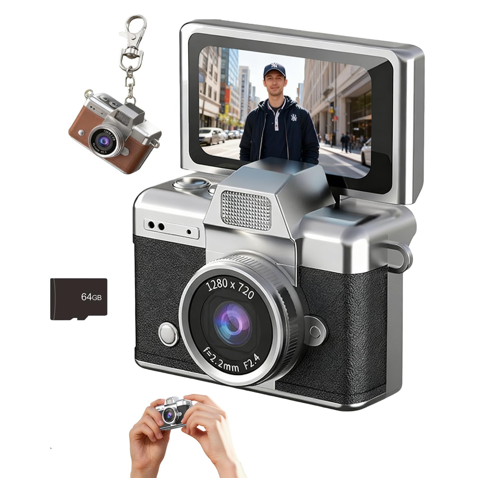 デジタルカメラ Digital Camera Keychain Buy Mini Digital Camera Keychain with 1.47 in LCD Screen 1080P