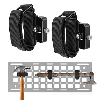 Quick Release Molle Panel Tool Holder with Adjustable Strap, 2 Pack