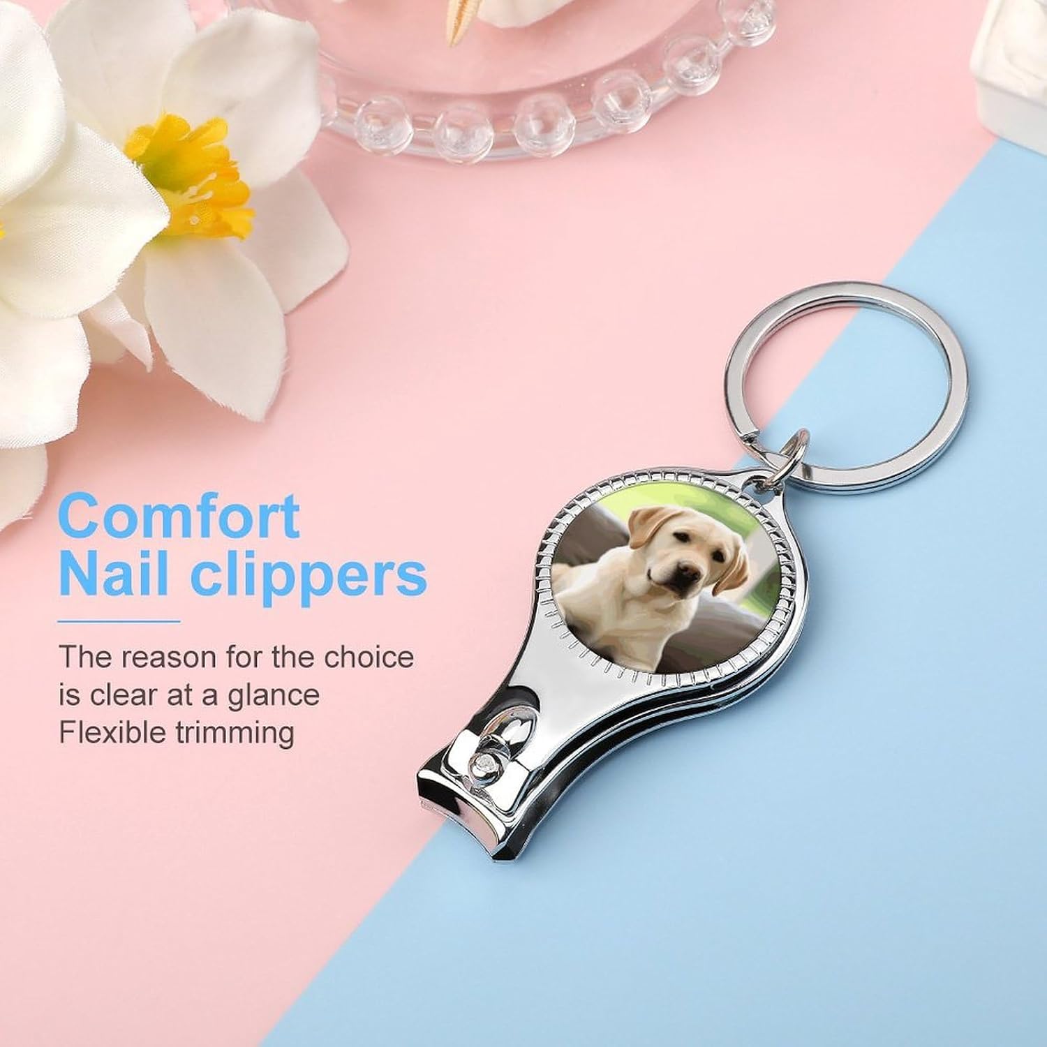 Cute Labrador Dog Nail Clipper Keychain Toenail Clippers image 4