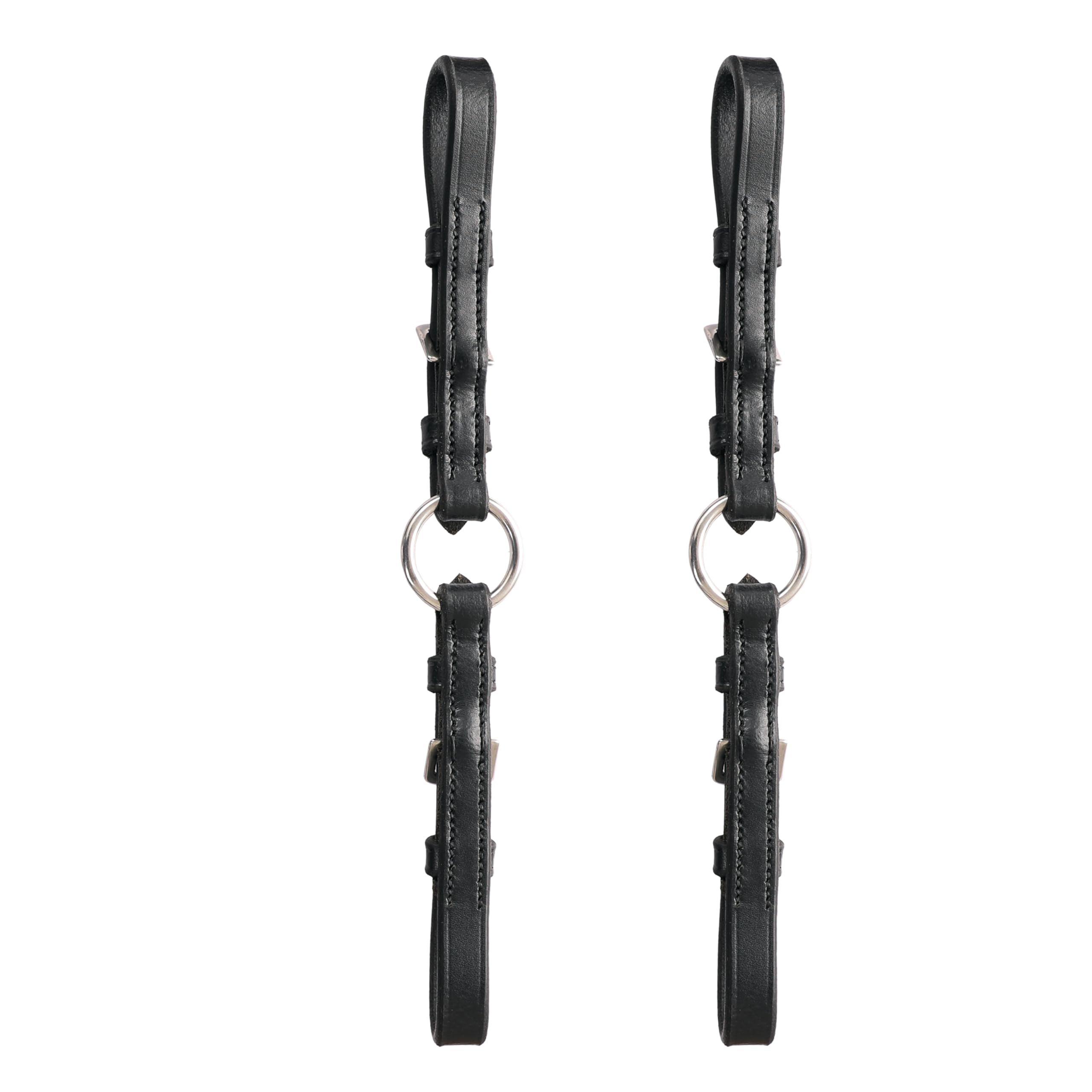 Convertidor de Bocado Exion Pelham Roundings para Cabezada de Caballo Inglés | Correa de Cuero Premium de Curtido Vegetal | Adaptador de Bocado de Una a Dos Riendas con Herrajes de Acero Inoxidable