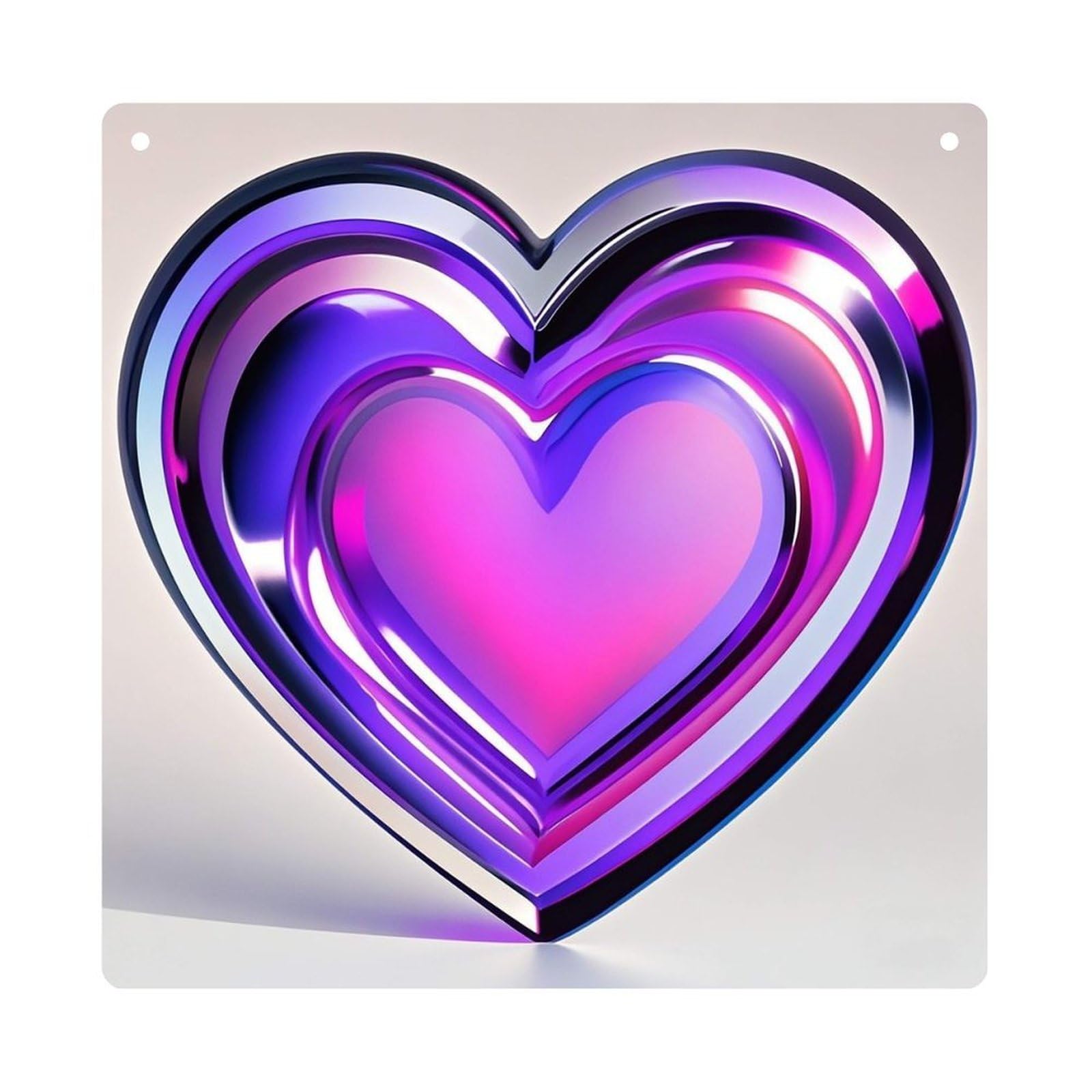 Purple Hearts Hanging Ornament Wall Decor Pendant