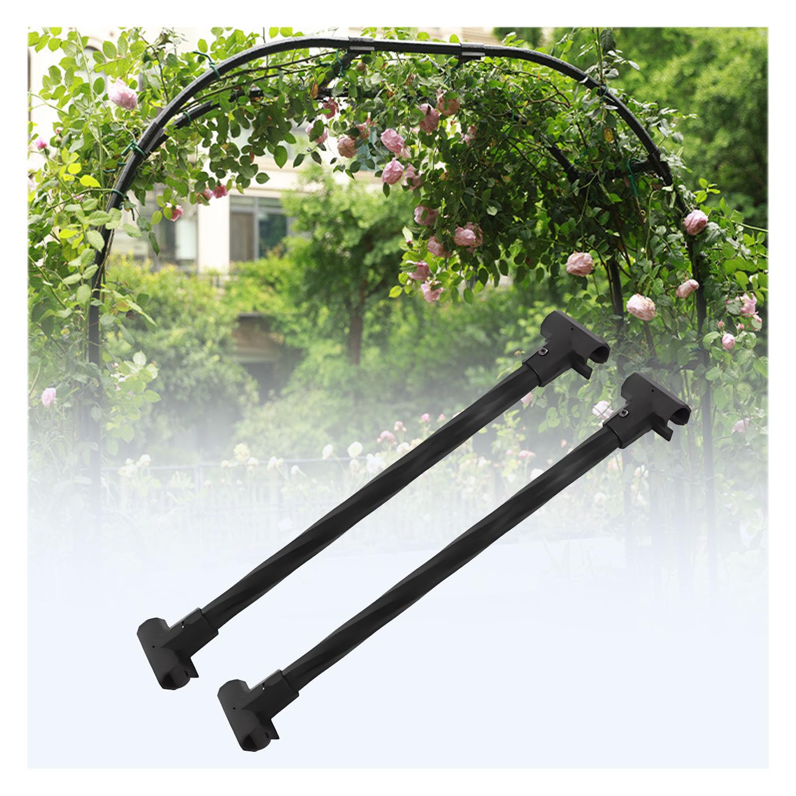 Łuk ogrodowy z kutego żelaza Metalowy łuk kwiatowy do kwiatów na zewnątrz / wewnątrz ceremonia dekoracja 40 cm czarny kwiatowy łuk na wesela przyjęcia i uroczystości