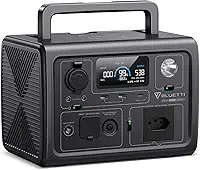 BLUETTI EB3A Gerador de Energia Solar, Bateria LiFePO4 de 268Wh com 1 Tomada CA de 220V / 600W (Pico de 1200W), Recarregue de 0 a 80% em 30 Min, Estação de Energia Portátil para Camping, Viagem