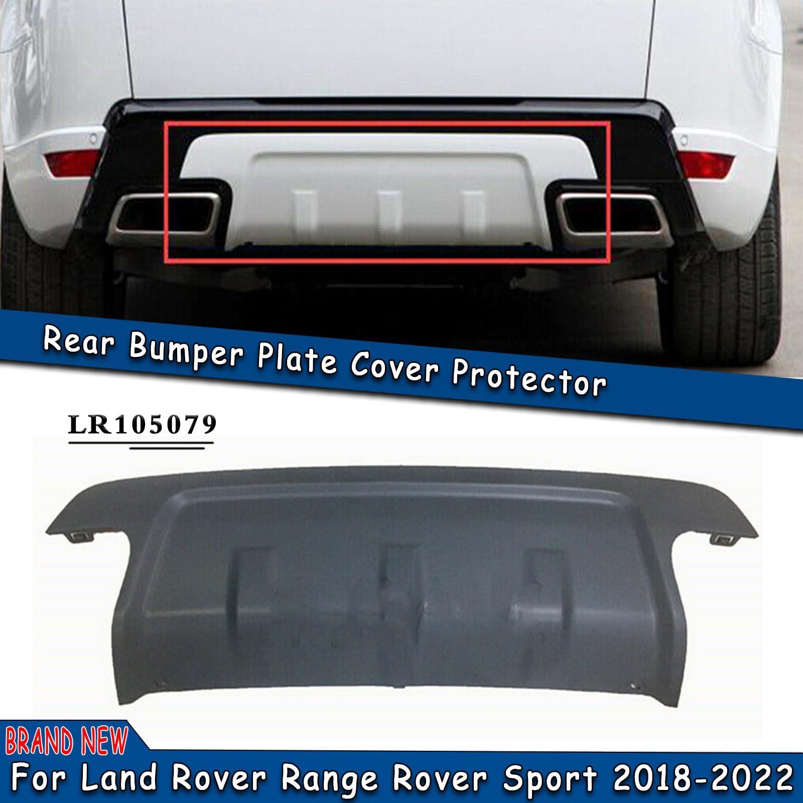 1 sztuka osłona tylnej płyty zderzaka ochraniacz holowniczy do Land Rover Range Rover Sport 2018-2022 LR105079