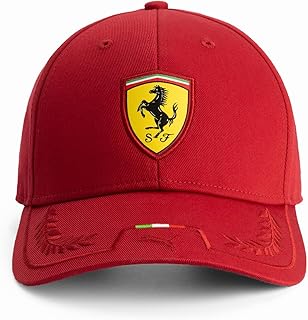 Scuderia Ferrari F1 Italian Stripe Cap - Red- One Size Fits Most