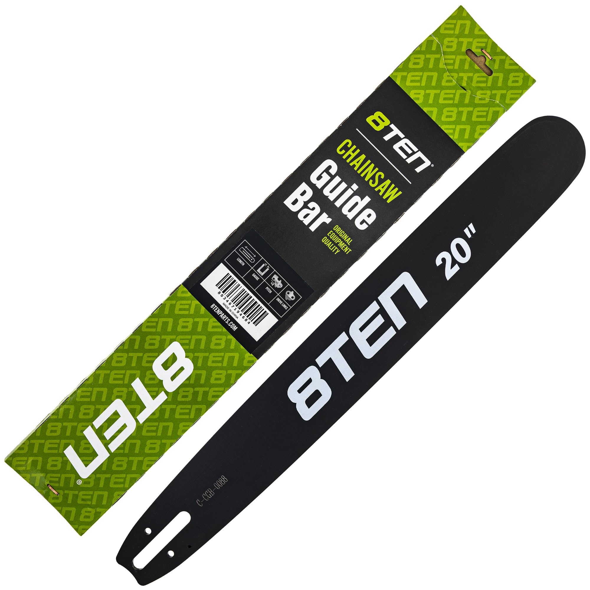 Amazon.com: 8TEN 20 Inch Chainsaw Guide Bar .050 3/8 72DL Chain