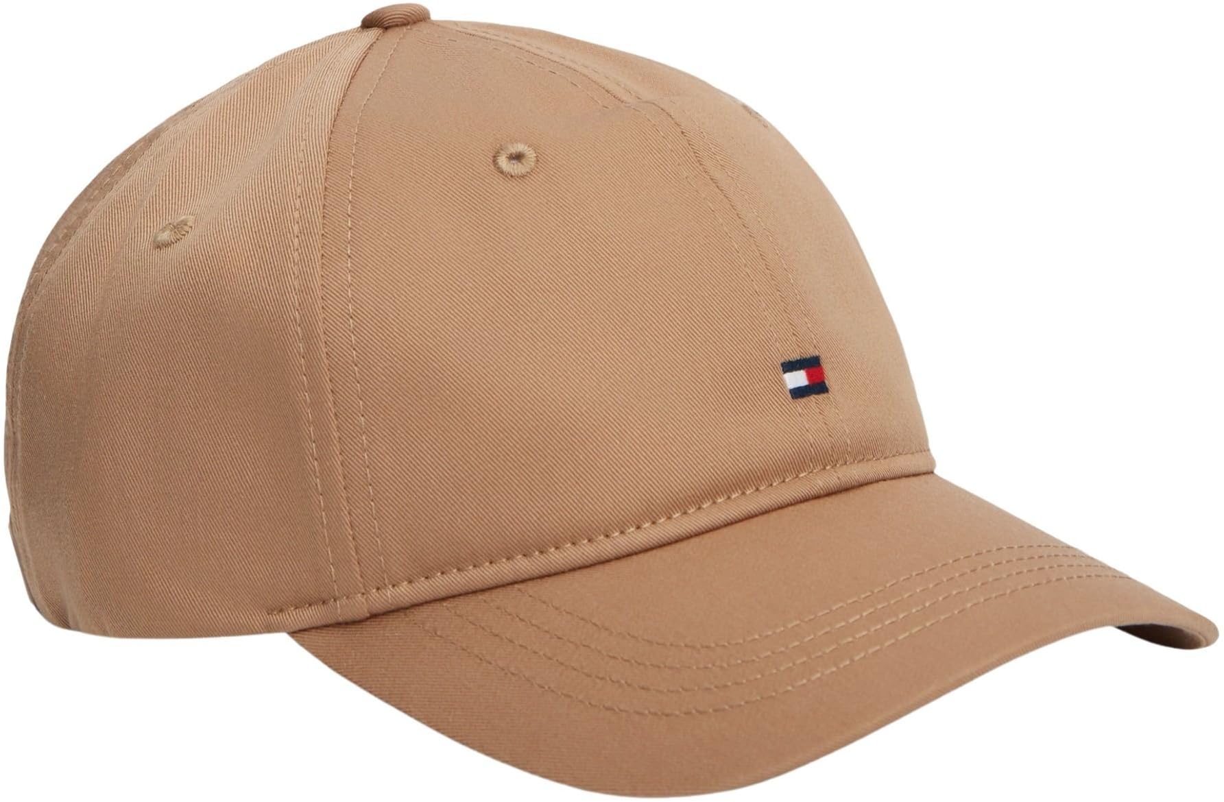 Tommy Hilfiger Women's Th Flag Soft 6 Panel Cap Aw0Aw17781 Cap, Khaki, One Size