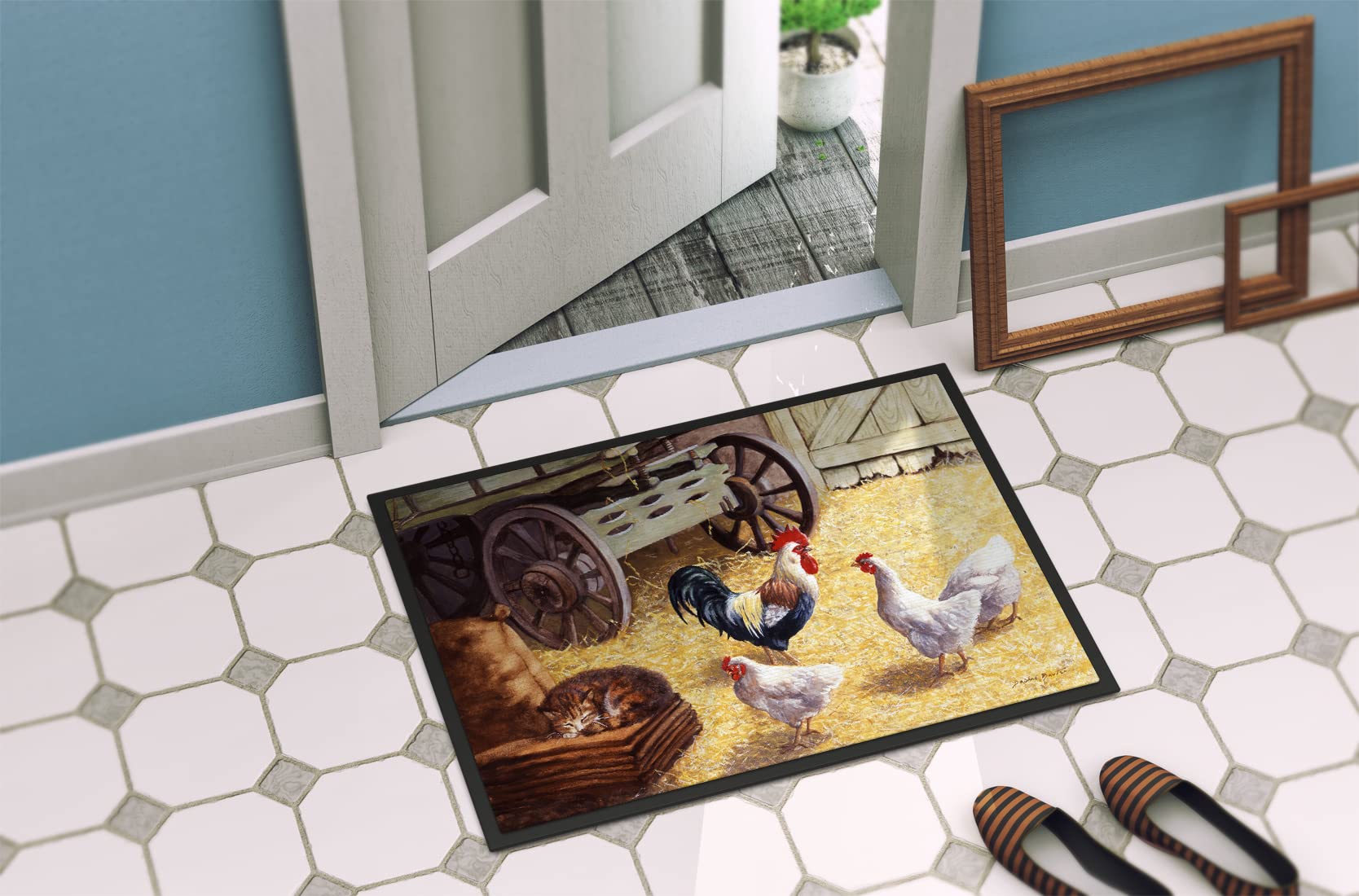 Caroline's Treasures BDBA0339MAT, tappetino per interni ed esterni, 18 x 27 cm, multicolore